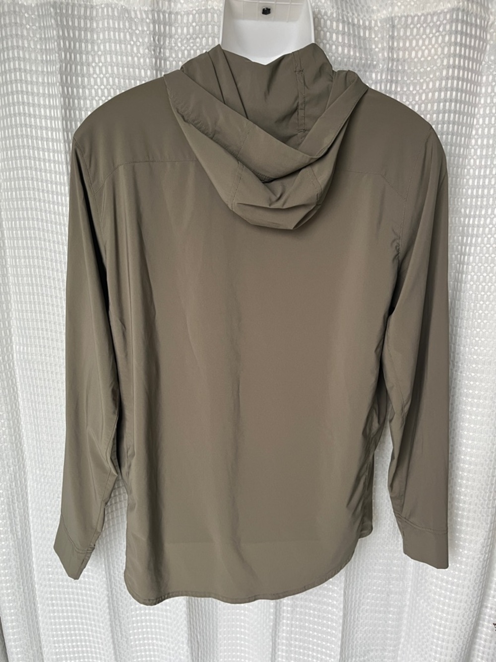 Orvis PRO Hooded Long Sleeve Button Up Shirt Men's M Olive Green - Picture 4 of 11